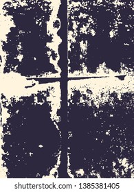 Abstract grunge vector background. Monochrome composition of irregular overlapping graphic elements.