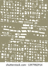 Abstract grunge vector background. Monochrome composition of irregular graphic elements.