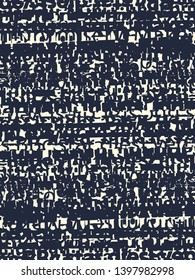 Abstract grunge vector background. Monochrome composition of irregular graphic elements.