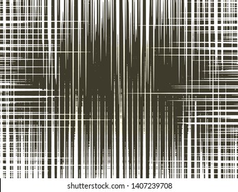 Abstract grunge vector background. Monochrome composition of irregular graphic elements.