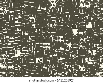 Abstract grunge vector background. Monochrome composition of irregular graphic elements.