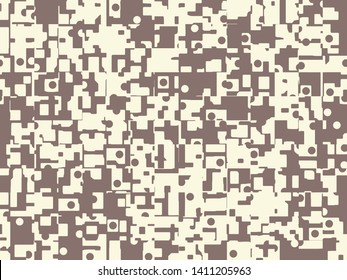 Abstract grunge vector background. Monochrome composition of irregular graphic elements.