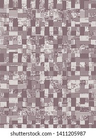 Abstract grunge vector background. Monochrome composition of irregular graphic elements.