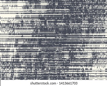 Abstract grunge vector background. Monochrome composition of irregular graphic elements.