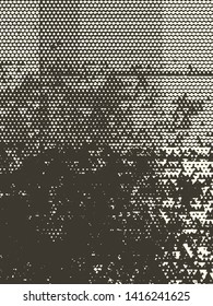 Abstract grunge vector background. Monochrome composition of irregular graphic elements.