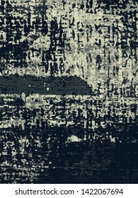 Abstract grunge vector background. Monochrome composition of irregular graphic elements.