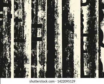 Abstract grunge vector background. Monochrome composition of irregular graphic elements.