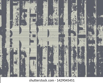Abstract grunge vector background. Monochrome composition of irregular graphic elements.
