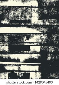 Abstract grunge vector background. Monochrome composition of irregular graphic elements.
