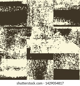 Abstract grunge vector background. Monochrome squared composition of irregular graphic elements.