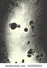 Abstract grunge vector background. Monochrome handcrafted composition of irregular graphic elements.