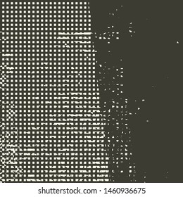 Abstract grunge vector background. Monochrome squared composition of irregular graphic elements.