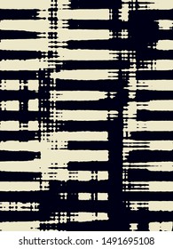 Abstract grunge vector background. Monochrome composition of irregular graphic elements.