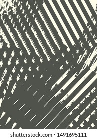 Abstract grunge vector background. Monochrome composition of irregular graphic elements.