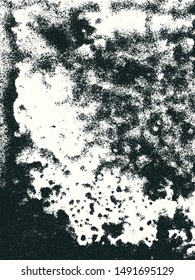 Abstract grunge vector background. Monochrome composition of irregular graphic elements.
