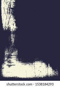 Abstract grunge vector background. Monochrome handcrafted composition of irregular graphic elements.