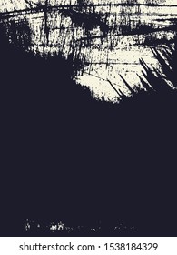 Abstract grunge vector background. Monochrome handcrafted composition of irregular graphic elements.