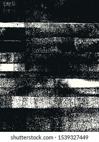 Abstract grunge vector background. Monochrome handcrafted composition of irregular graphic elements.