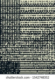 Abstract grunge vector background. Monochrome composition of irregular graphic elements.