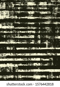 Abstract grunge vector background. Monochrome handmadestriped  composition of irregular graphic elements.