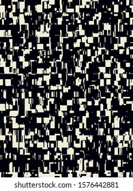 Abstract grunge vector background. Monochrome composition of irregular graphic elements.
