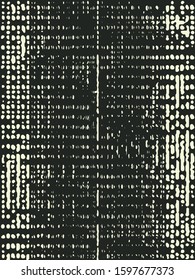 Abstract grunge vector background. Monochrome composition of irregular graphic elements.