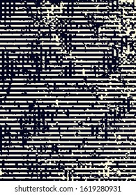 Abstract grunge vector background. Monochrome composition of irregular graphic elements.