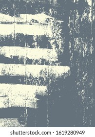Abstract grunge vector background. Monochrome composition of irregular graphic elements.