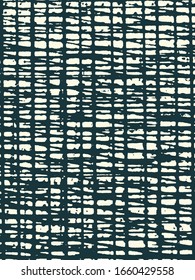 Abstract grunge vector background. Monochrome composition of irregular crossing stripes graphic elements.