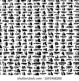 Fondo vector abstracto. Composición de rasterizado monocromática de elementos gráficos irregulares superpuestos.