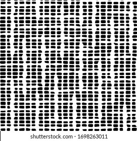 Abstract grunge vector background. Monochrome raster composition of irregular overlapping graphic elements.