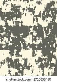 Abstract grunge vector background. Monochrome composition of irregular graphic elements.