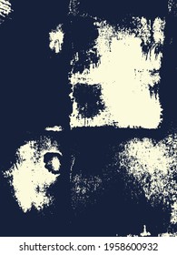 Abstract grunge vector background. Monochrome handcrafted composition  of irregular graphic elements.