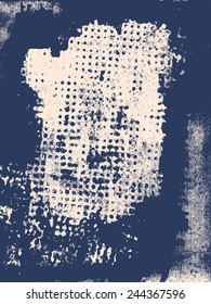 Abstract grunge vector background. Monochrome composition of irregular shape elements. Created using handmade camera-less photograph.