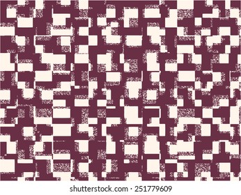Abstract grunge vector background. Monochrome composition of diffused irregular geometric, elements.
