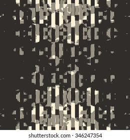 Abstract grunge vector background. Monochrome composition of irregular geometric shapes.