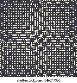 Abstract grunge vector background. Monochrome composition of irregular geometric shapes.