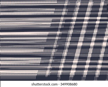 Abstrakter grunge, Vektorhintergrund. Monochrome Zusammensetzung unregelmäßiger geometrischer Formen