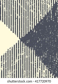 Abstract grunge vector background. Monochrome vertical composition of irregular geometric shapes.