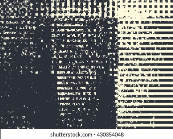 Abstract grunge vector background. Monochrome horizontal composition created using handmade PAINTING.