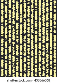 Abstract grunge vector background. Monochrome vertical composition of irregular wavy linear elements.