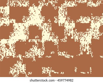 Abstract grunge vector background. Monochrome squared composition of irregular geometric shapes.created using handmade camera-less photographic print.