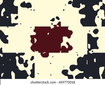 Abstract grunge vector background. Monochrome squared composition of irregular geometric shapes.created using handmade camera-less photographic print.