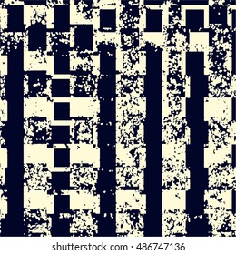Abstract grunge vector background. Monochrome raster composition of irregular overlapping elements