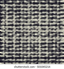 Abstract grunge vector background. Monochrome raster composition of irregular overlapping graphic elements.