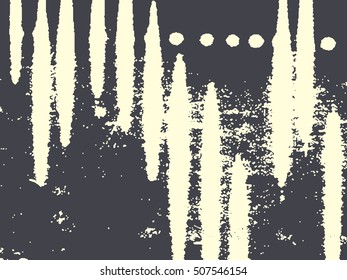 Abstract grunge vector background. Monochrome composition of irregular overlapping graphic elements.