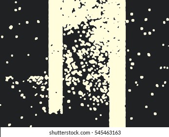Abstract grunge vector background. Monochrome composition of irregular overlapping graphic elements.