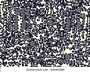 Abstract grunge vector background. Monochrome composition of irregular overlapping graphic elements.
