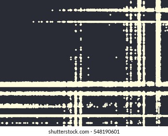 Abstract grunge vector background. Monochrome composition of irregular overlapping geometric graphic elements.
