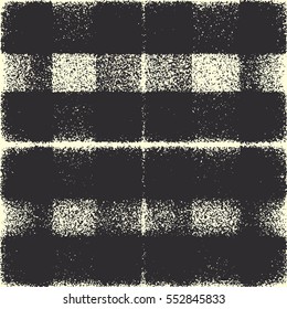 Abstract grunge vector background. Monochrome grainy composition of irregular overlapping geometric elements.